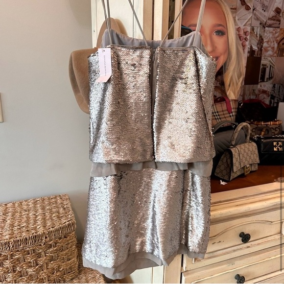 Banana Republic Silver Mini Dress - Picture 5 of 5